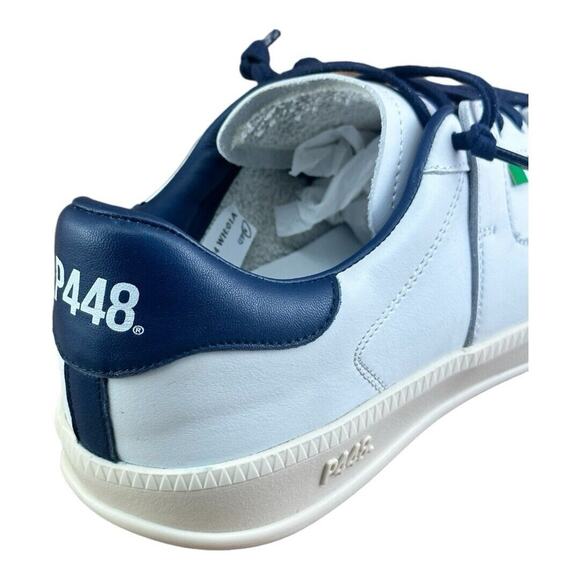 P448 White/Gray Leather Scuderia AlphaTauri Monza Sneaker Men’s Size